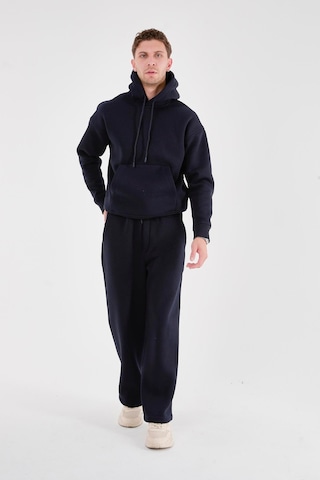 Rocqerx Q-1001 Q-4008 Kapüşonlu Sweat Bel Lastikli Pantolon Üç İplik Şardonlu Takım Lacı