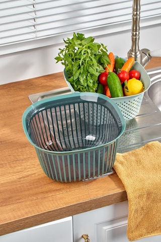 Linea Süzgeçli Kare Kase Yeşil 4 Litre Yeşil