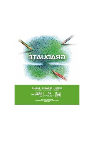 Hafif Taneli Mezun Beyaz A3 Çizim Kağıdı - 160 Gsm