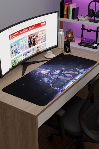 Furina Genshin Impact Anime Gacha V5 - 90x40 Xxl Gaming Mouse Pad Fare Altlığı