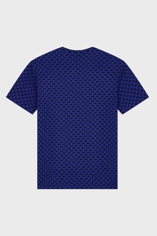 Armani Exchange Logolu % 100 Pamuk Bisiklet Yaka T Shirt Erkek T Shirt Xm003079 Af10356 Mb036 Mavi-siyah Mavi - Siyah