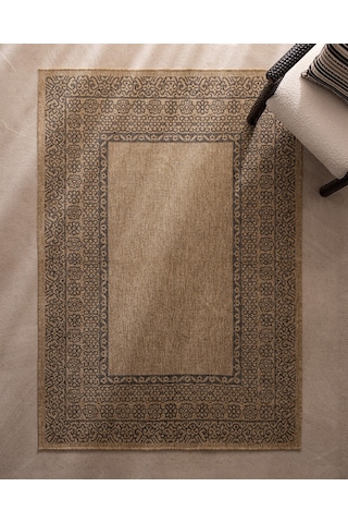 Madame Coco Orens Halı - Naturel/siyah - 200x300 Cm 8684427332085 Çok Renkli