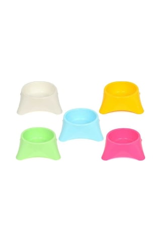 Has 11 x 5 CM Büyük Tekli Kedi Mama Kabı Çok Renkli