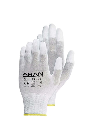 Aran Safety E11 Verde Parmak Ucu Kaplı Pu Eldiven