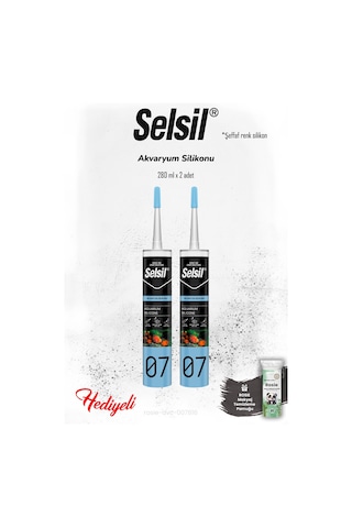 Selsil 280 Ml Akvaryum Silikon, 2 Adet Ve Rosıe