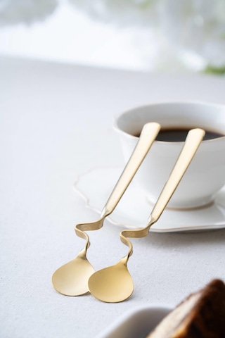 Karat Moon 2 Adet Kavisli Çelik Kaşık - 16 Cm