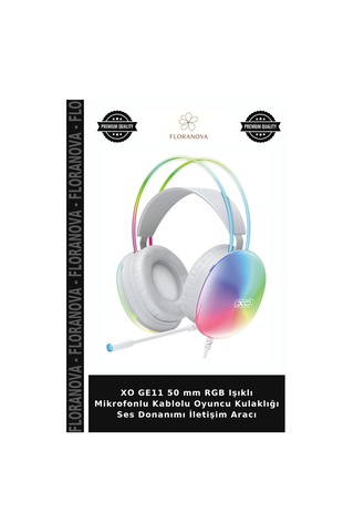 Xo Ge11 50 Mm Rgb Işıklı Mikrofonlu Kablolu Oyuncu Kulaklığı Ses Donanımı İletişim Aracı