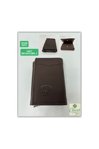 Store Erkek Cüzdan Kart Mekanizmalı Şık Ve Spor Cüzdan Kahverengi