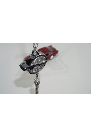 Jaguar Kristal Taşlı Stil Araç Ayna Parfümlü Sarkacı New Style