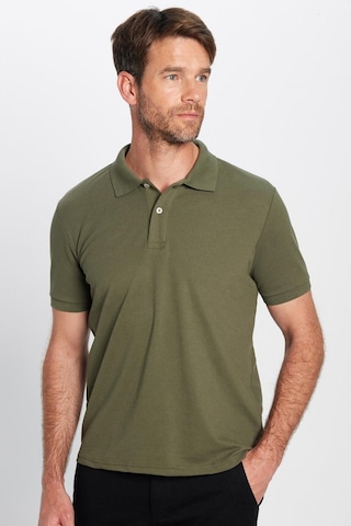 Tudors Erkek Slim Fit Dar Kesim Pamuklu Yumuşak Dokulu Serin Tutan Kumaş Düz Pike Polo Yaka Tişört-30767 Haki