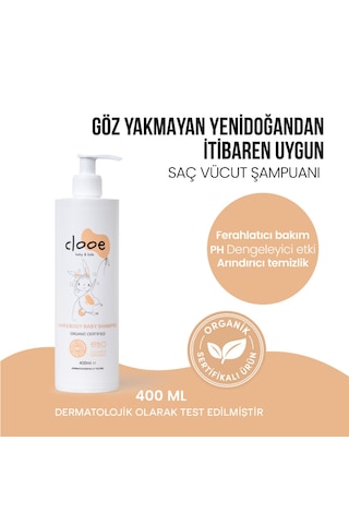 Talk İçermeyen Göz Yakmayan Yenidoğan Uyumlu Organik Sertifikalı Bebek Bakım Seti Pudra + Bebek Yağı + Şampuan 3'lü Avantajlı Set