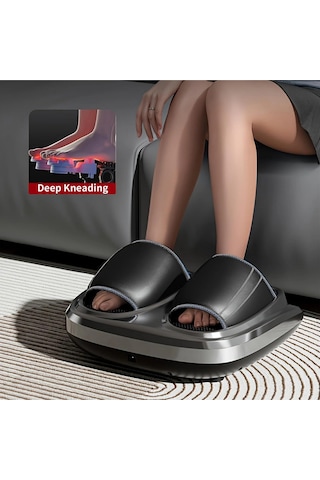 Glr Hg01-a Shiatsu Ayak Masaj Aleti - Yoğurmalı, Hava Basınçlı Ve Isıtmalı Derin Doku Masajı, Titreş Gri