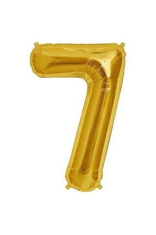 Brokoli Home 7 Numara Folyo Gold Balon, Folyo Altın Balon 100cm 4 Karışık Renkli