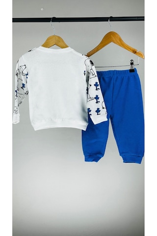 Köpek Desenli Pamuklu Erkek Bebek Takım 001