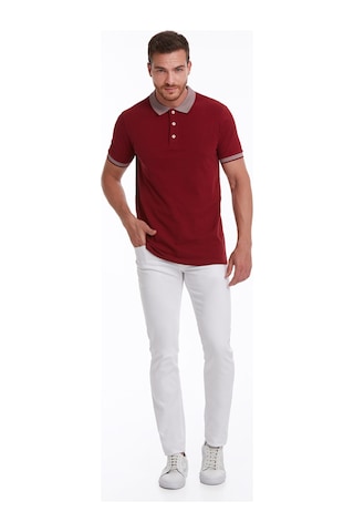 Hatemoğlu Regular Fit Pamuk Polo Yaka Erkek Tişört Bordo