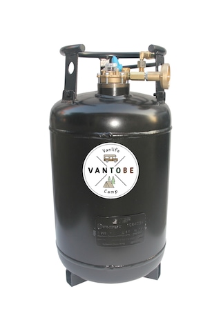 Step Doldurulabilir Karavan LPG tank Seti Siyah