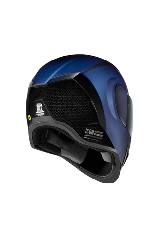 Icon Airform Counterstrike Mıps Kapalı Motosiklet Kaskı Mat Mavi