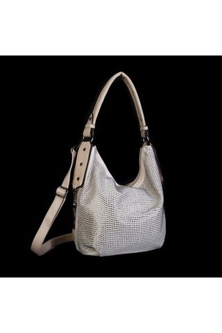 Nas 1071 Taşlı Kadın Omuz Çantası Kum Siyah