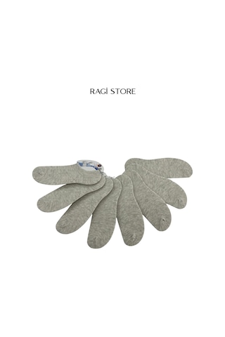 Ragi Store 8'li Sıfır Bilek Unisex Çorap Gri