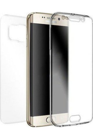 Samsung Uyumlu Galaxy S6 Edge 360 Derece Kilif Kristal Silikon Seffaf S 304619672