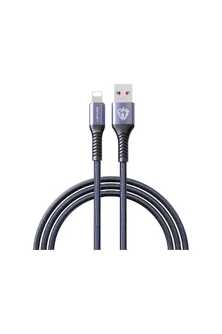 Lenyes Lc510 Usb-a To Lightning 2.4a Örgü Tasarımlı Hızlı Şarj Özellikli Şarj Kablosu 1m Siyah Siyah