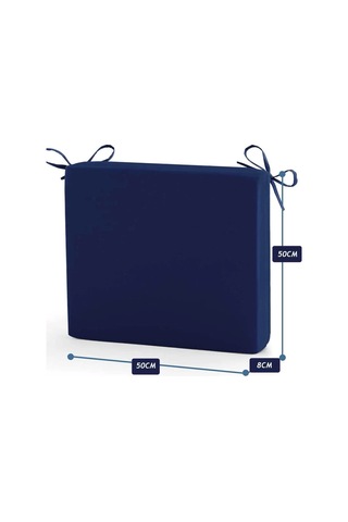 Lüx Koltuk Minderi Sandalye Minderi Yemek Sandalyesi Minderi Bahçe Minderi 4 Adet Mavi Mavi