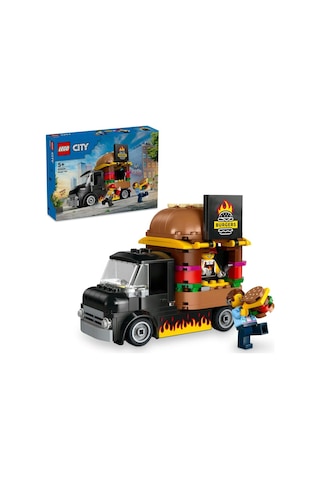 LEGO® City Hamburger Kamyonu 60404 5+ Yaratıcı Oyuncak Yapım Seti - 194 Parça