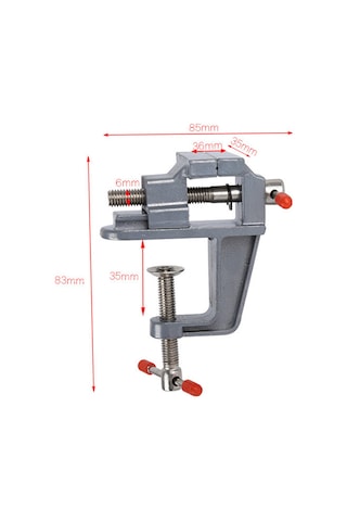 Neevoyu Alüminyum Mini Vise - Hafif Ve Dayanıklı, 36mm Açılış, Uygun Kucak Boyutu, Uygulama: Diy, El Sanatları, Elektronik Tamiri