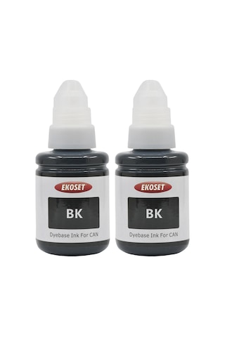 Ekoset Canon Pixma G2410 Uyumlu Siyah Mürekkep 2 Adet 135 Ml