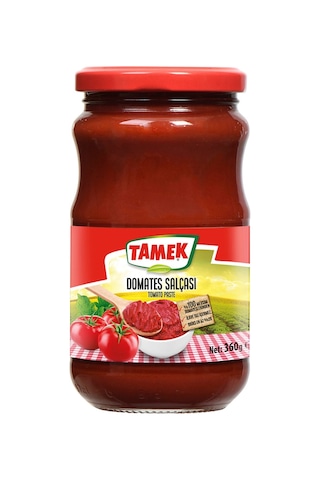 Tamek Domates Salçası 360 Gr Cam X 3 Adet