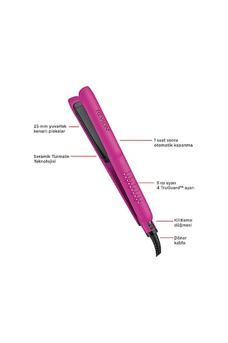 Revlon Rvst2217e Easy Heat 25mm Seramik Turmalin Saç Düzleştirici