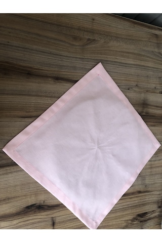 Açık Pembe Kumaş Peçete 6 Adet 40x40 Cm Çok Renkli