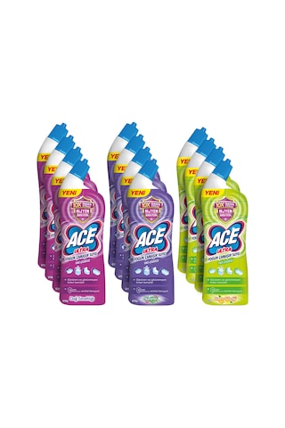 Ace Ultra Yoğun Kıvamlı Çamaşır Suyu Fırsat Paketi 12 x 750 ML