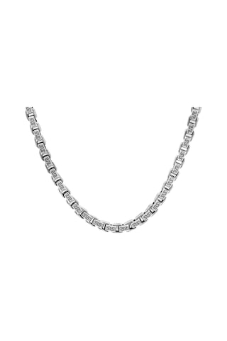 Tesbihane 925 Ayar Gümüş 60 Cm Uzunluk 4 Mm Genişlik 80 Mikron Kalınlık Erkek Doch Zincir