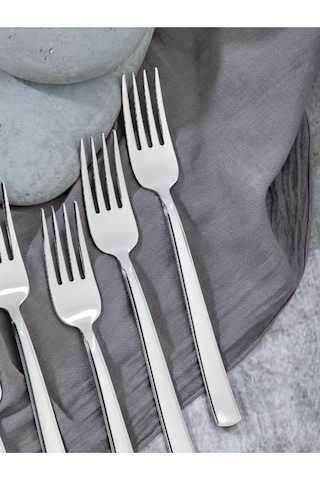 Cooker 6'lı Milas Paslanmaz Çelik Yemek Çatalı Ckr2179 Çelik