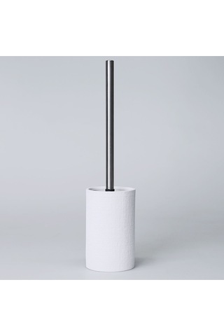 Linen Çöp Kovası Beyaz Siyah