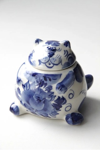 Terehoff Gjel Porselen Tuzluk Kedi 321436561 Mavi