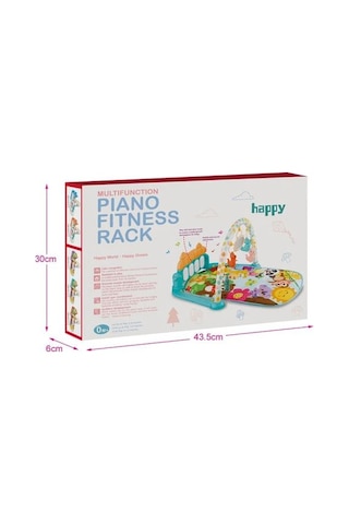 Learning Fun Jimnastik Merkezi Piyanolu Oyun Halısı Işıklı Müzikli Hayvanlar