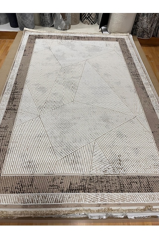 Bertuğ Halı Ada Serisi 015 Salon Oturma Odası Halısı 6m2 200x290 Kahverengi - Krem