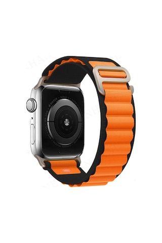 Watch Ultra 49mm Mountain Kordon - Siyah-turuncu - 100