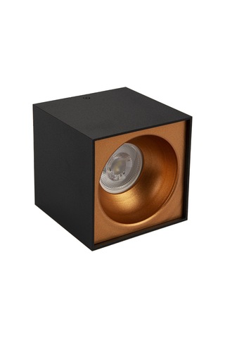 Spot Lamba Led 7W Kare Siyah-Bakır Duvar Aydınlatma Armatür