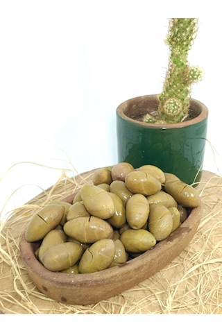 Aydın Yöresi Kalamata Cinsi İri Boy Sofralık Tatlandırılmış Kırma Yeşil Zeytin 6 Kg