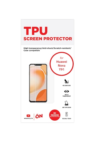 Huawei Nova Y91 Ekran Koruyucu Tam Kaplayan Hd Film