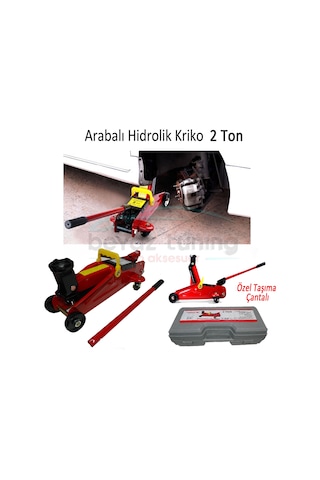 Arabalı Hidrolik Kriko 2 Ton Plastik Çantalı