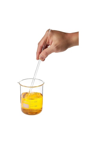 Agena 3 Adet Borosilikat Cam Baget 7x300 Mm - İçi Dolu Çubuk Glass Stirring Bar