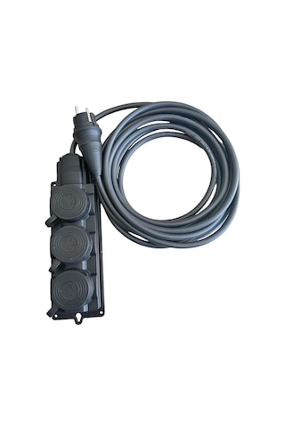 3'lü Grup Priz %100 Bakır, 3x2.5mm, Ip44, Ağır Akıma Uygun 25m