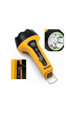Wison Ws-2626 8 Watt 12 Saat Aydınlatmalı Type-c Şarjlı Projektör Şarjlı Kambur Fener Evimdeyokyok