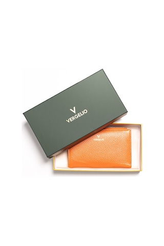 D35 Dark Orange Cüzdan & Kartlık Kadın 2804 Vergelio Flother Wallet Card Holder D35 Dark Orange