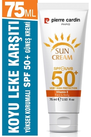 Pierre Cardin Leke Karşıtı Yüksek Koruyucu Yüz Güneş Kremi SPF50+ 75 ML