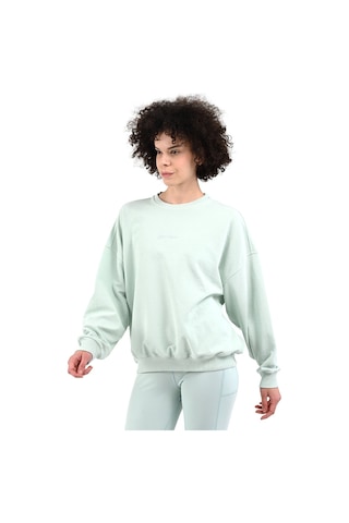 Sportive Luna Kadın Yeşil Günlük Stil Sweatshirt 24yktl13d22-ysl Yeşil